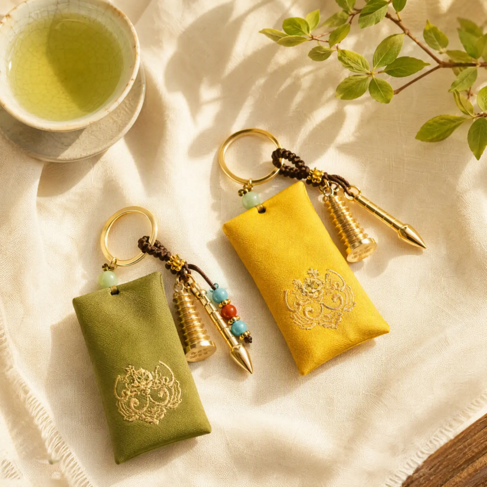 Brass Wenchang Pen Pendant