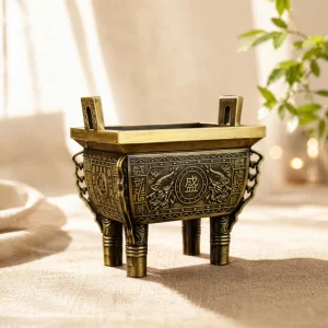 Brass Mini Square Ding Cauldron