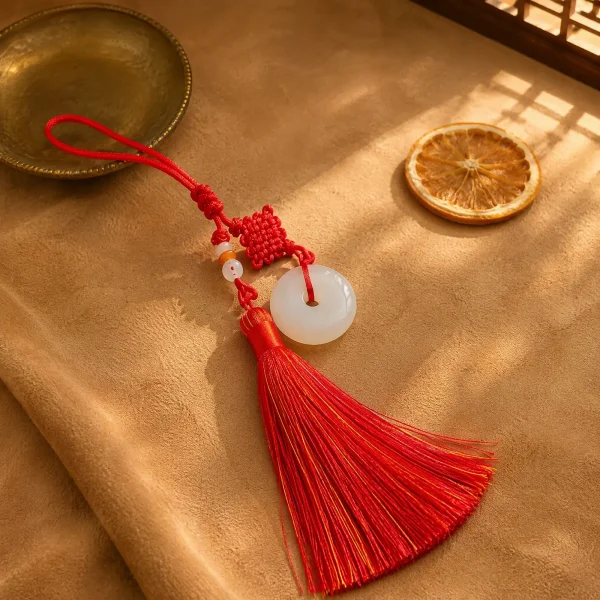 Chinese Knot Tassel Peace Buckle Pendant