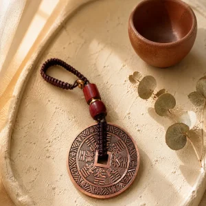 Alloy Bagua Keychain