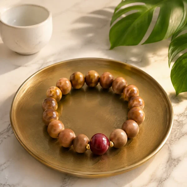 Peach Wood Bracelet