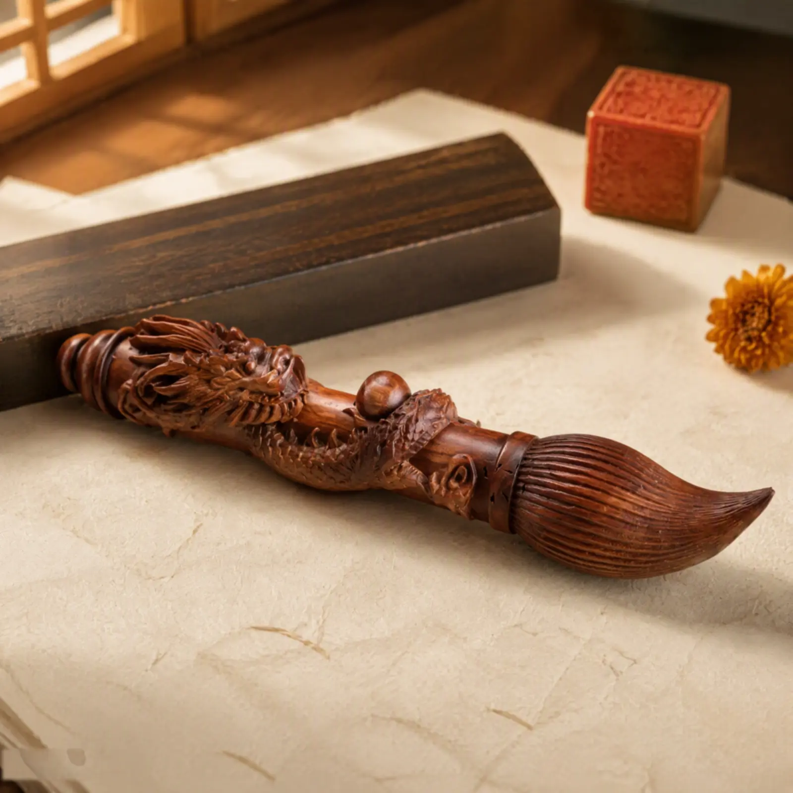 Lightning Jujube Wood Wenchang Pen