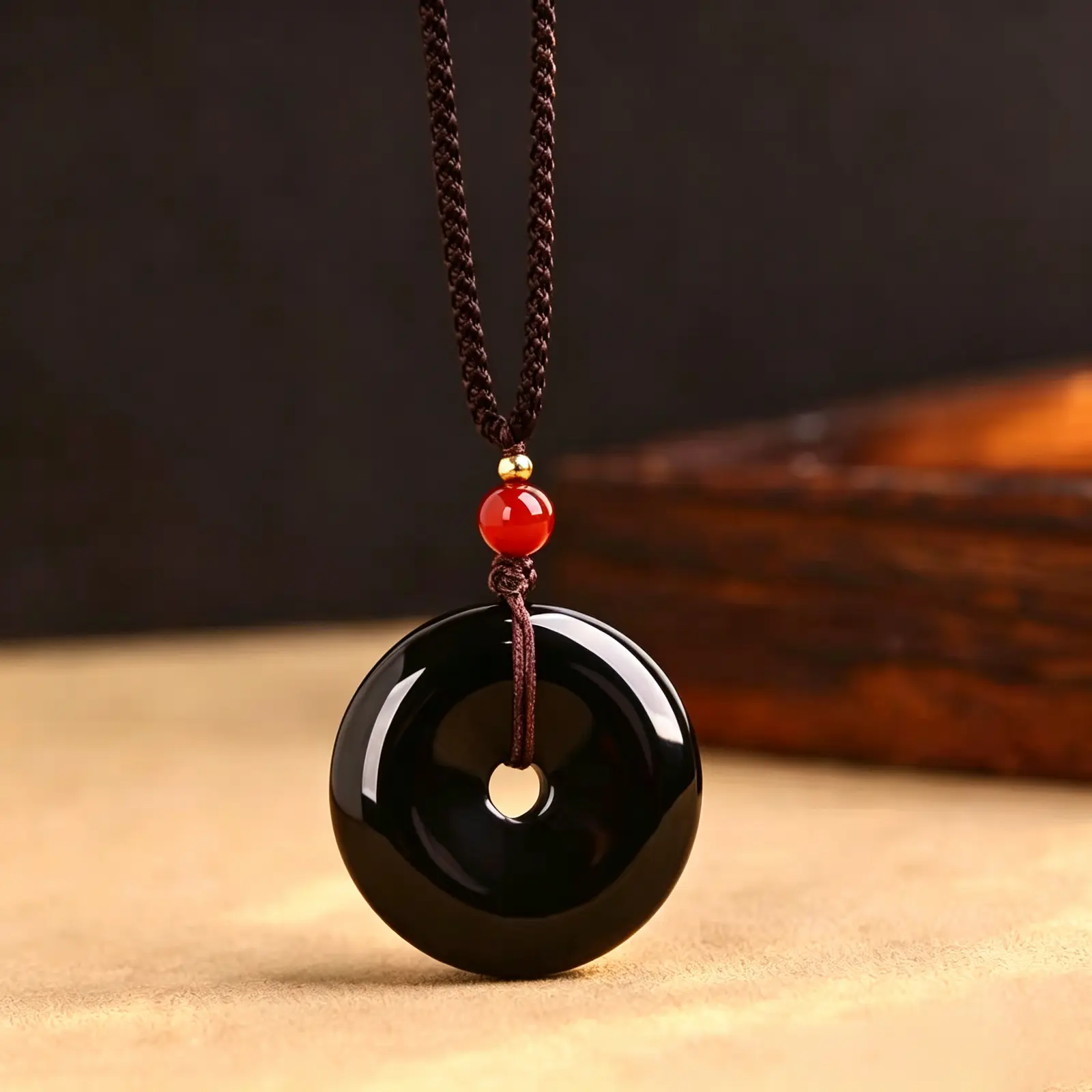 Black Agate Peace Buckle