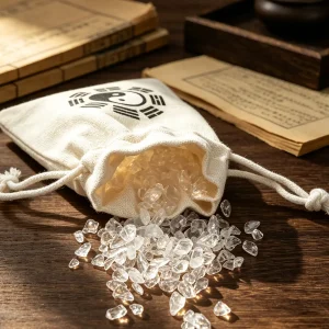 Clear Quartz Chip Purifying Pouch