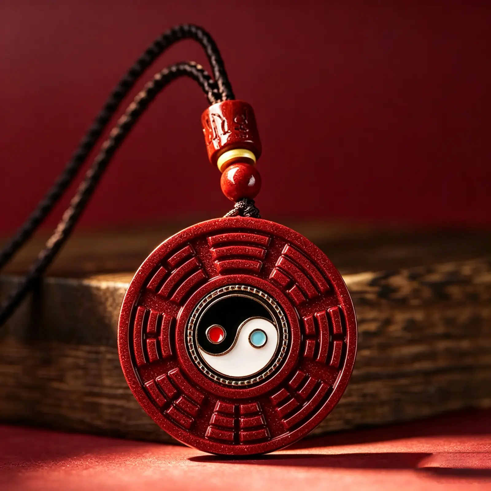 Cinnabar Bagua Plate