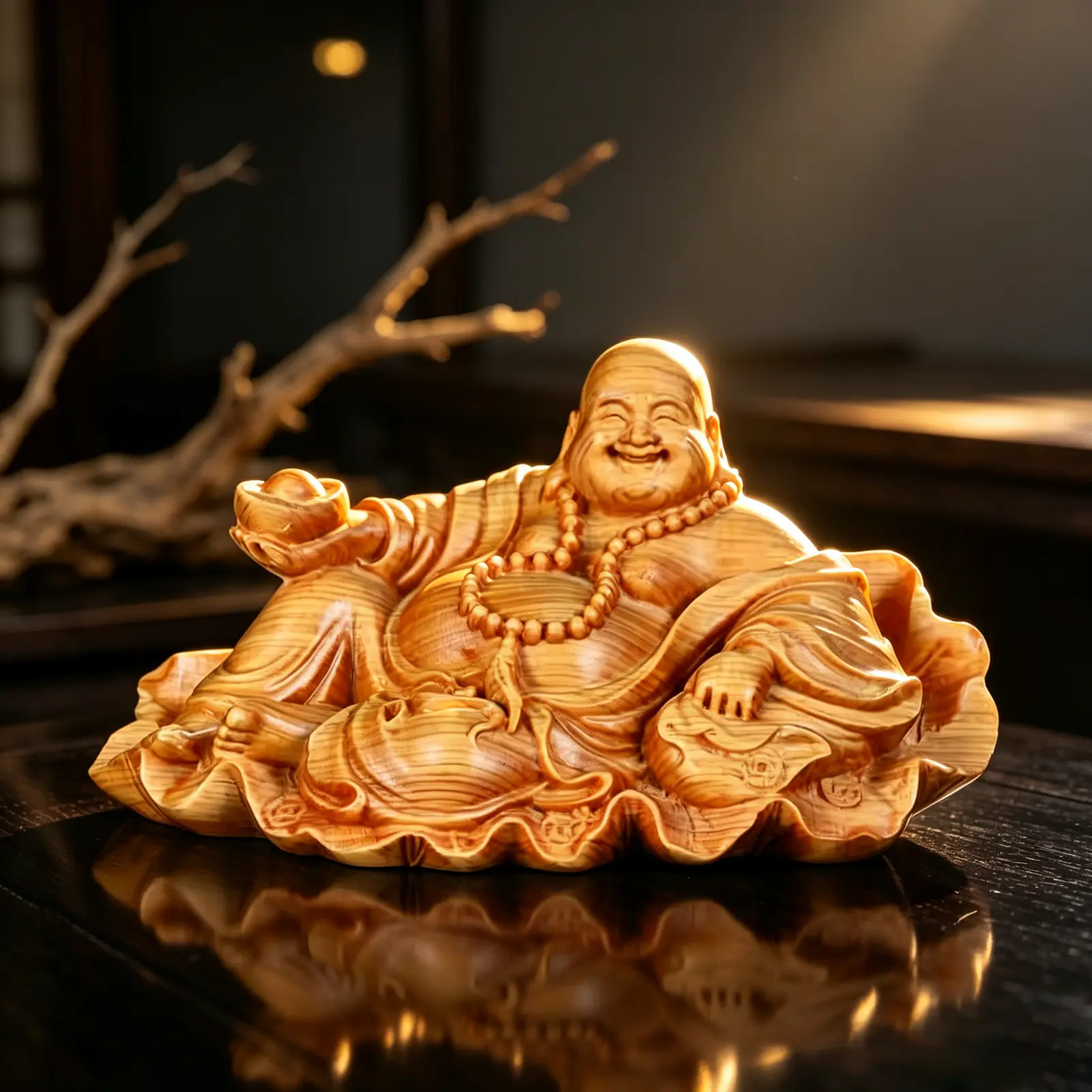 Root Carving Mini Maitreya