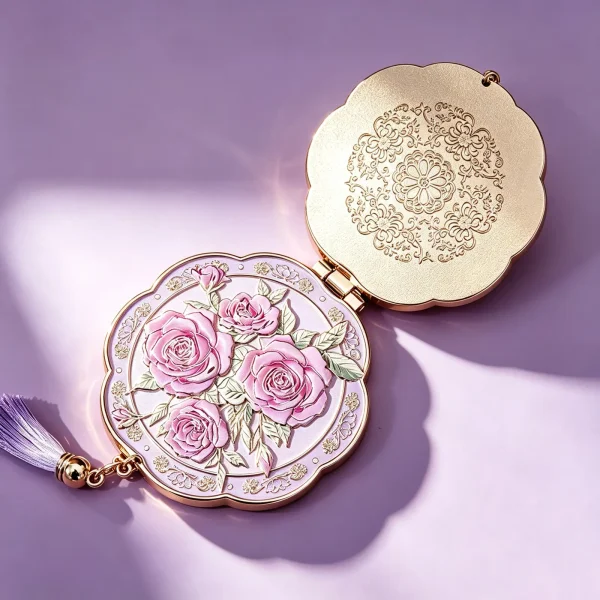 Alloy Bagua Compact Mirror