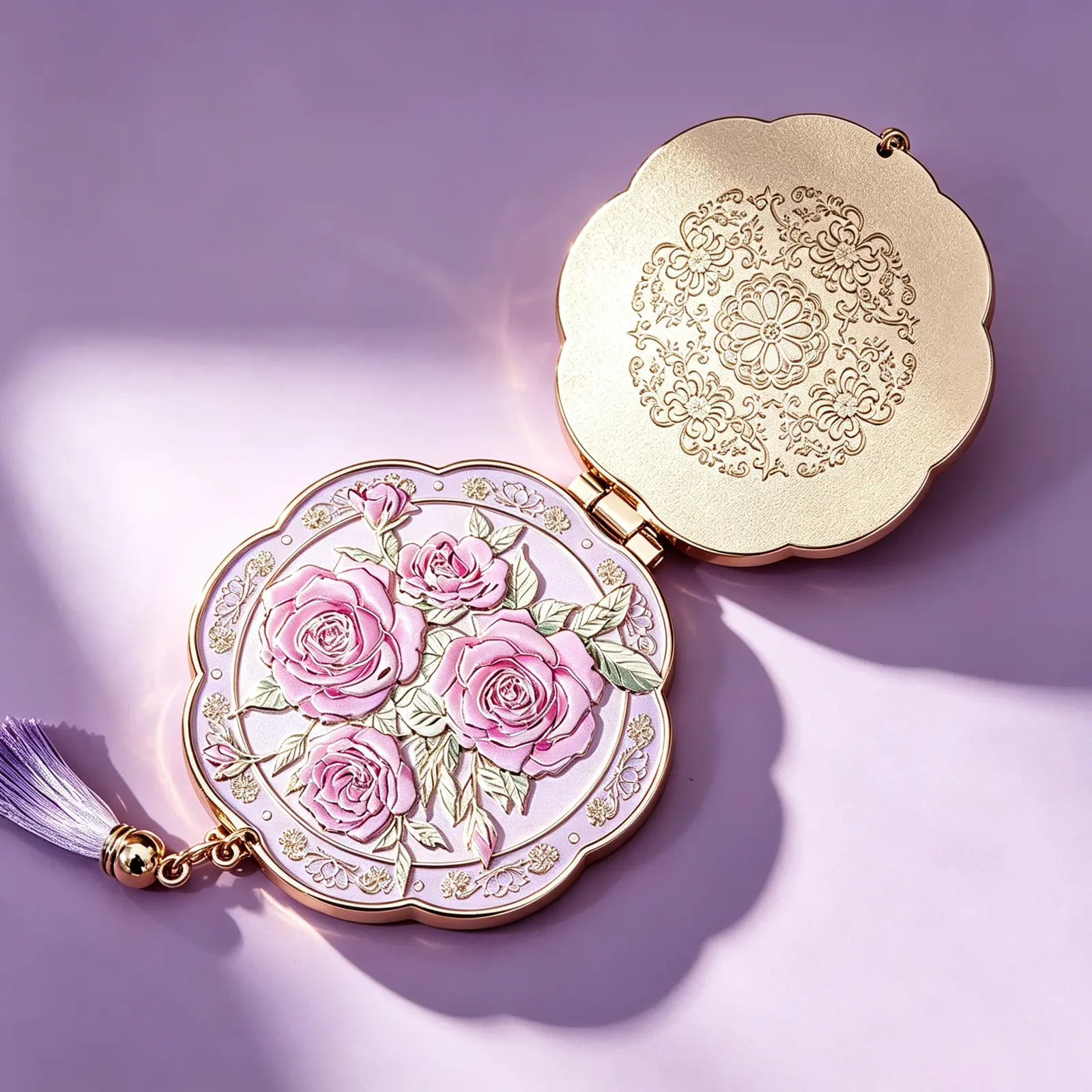 Alloy Bagua Compact Mirror