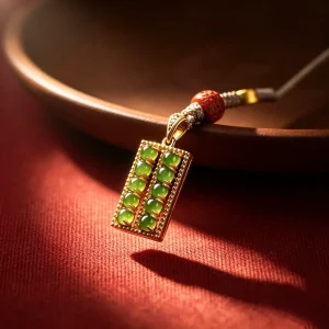 Alloy Mini Abacus Pendant