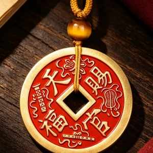 Brass Bagua Peace Medallion